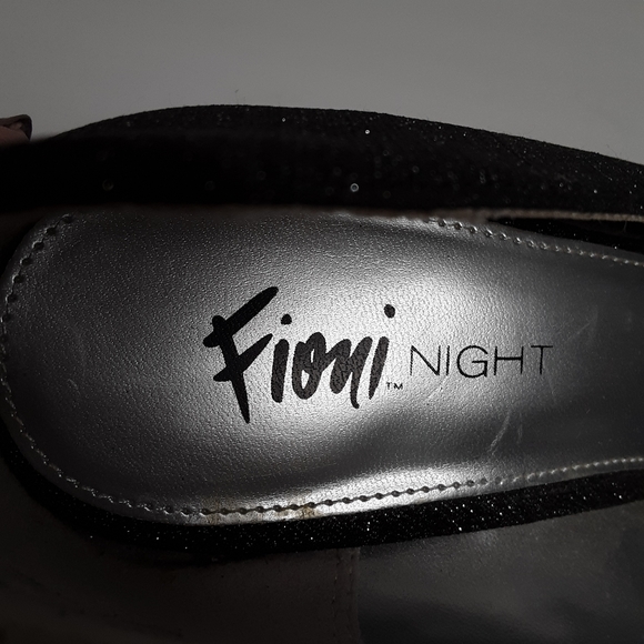 Fioni black sparkle platform heels pumps - Picture 6 of 7